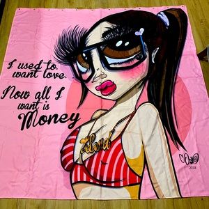 shower curtain by LA Artist sandoner sand one